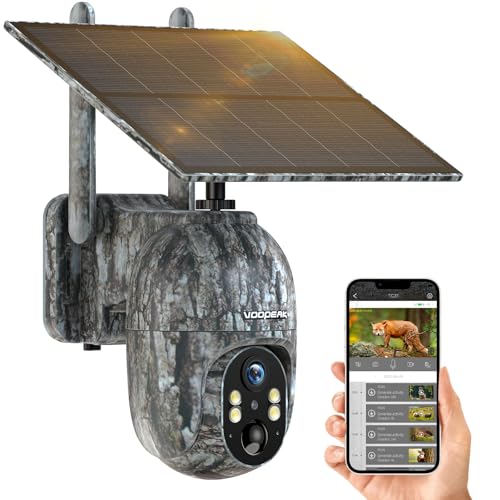 Voopeak トレイルカメラ　ソーラー 4K 46MP WiFi Bluetooth Solar Wildlife Game Camera